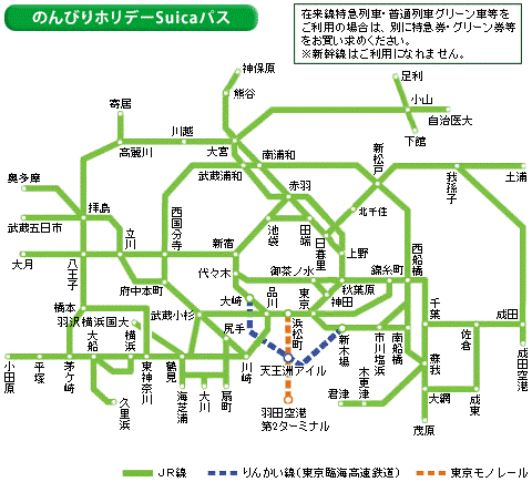 のんびりホリデーSuicaパス