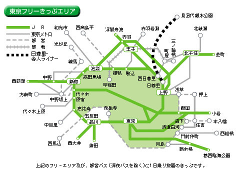 東京フリーきっぷ