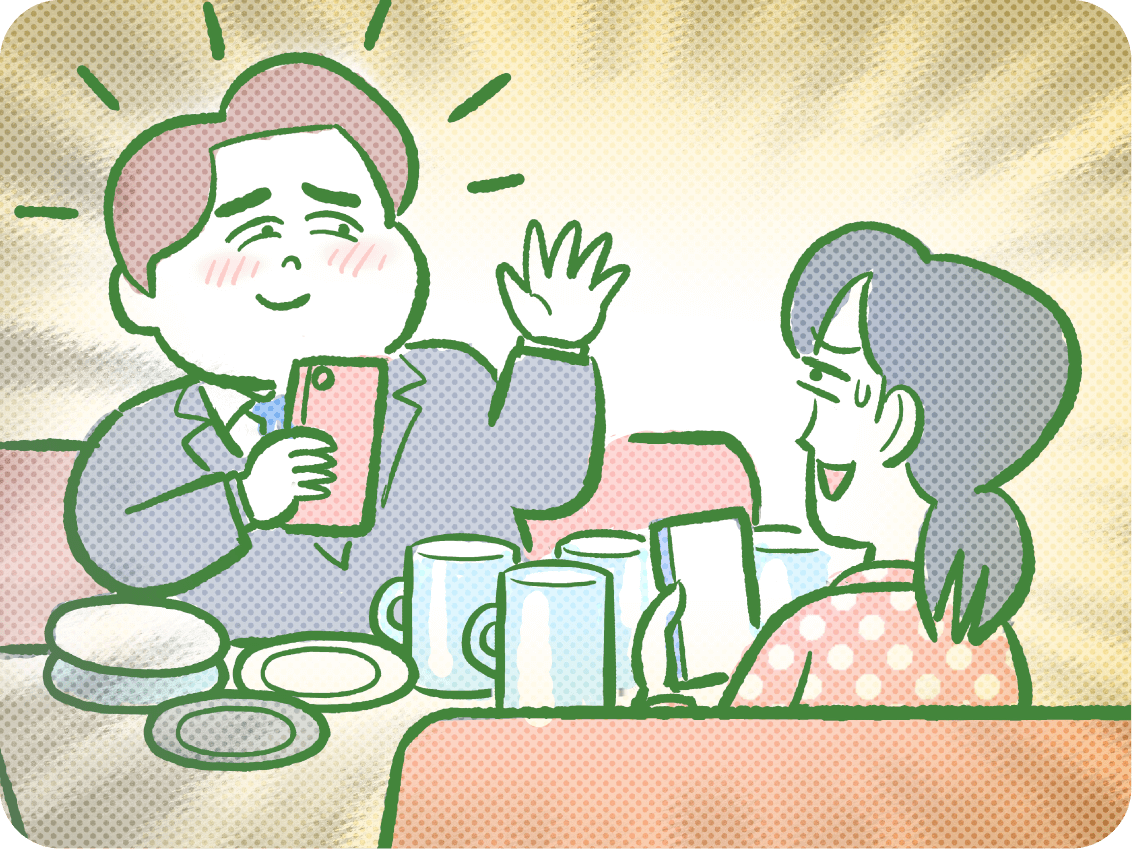 1.5倍食べている人と、割り勘で困惑する人