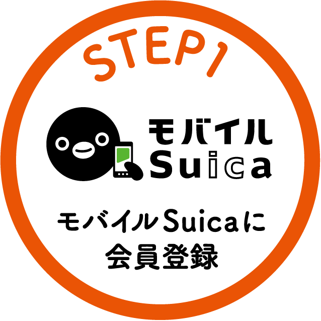 STEP1：モバイルSuicaに会員登録