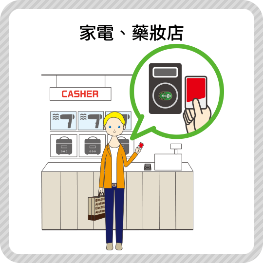 家電、藥妝店