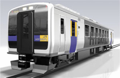 Diesel hybrid railcar (image drawing)