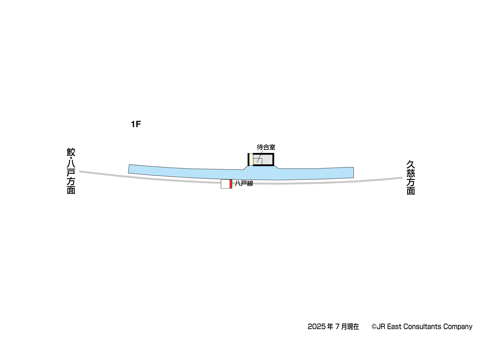 侍浜駅　1F構内図