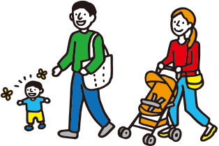 おでかけイラスト