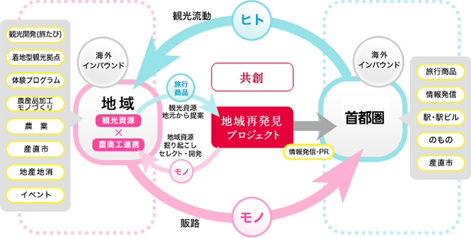 地域再発見プロジェクトの図