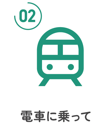 02電車に乗って