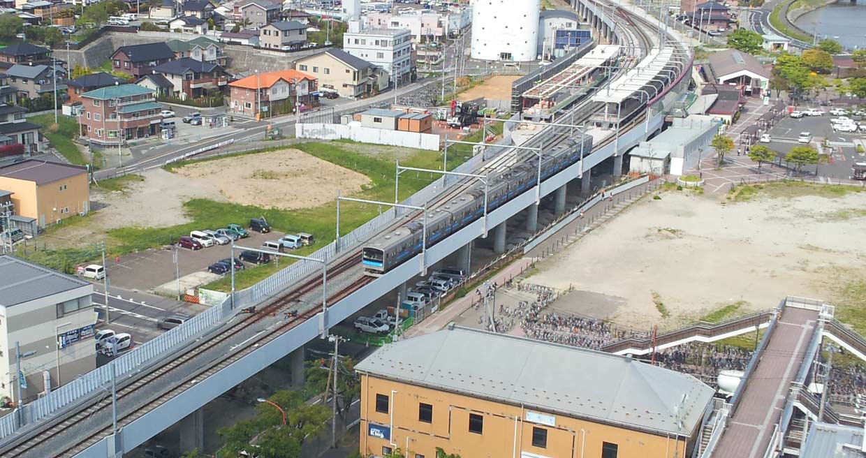 仙石線多賀城駅付近高架化