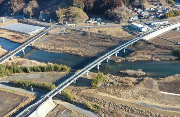 大船渡線気仙川橋りょう復旧工事