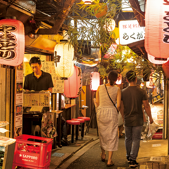 横丁という名の昭和の夜文化が点在し、かたちづくる環