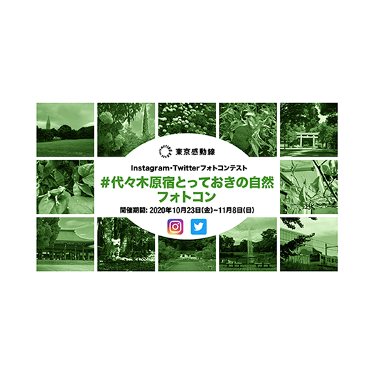 ２０２０年１０月２３日～１１月８日まで 「＃代々木原宿とっておきの自然」フォトコン開催