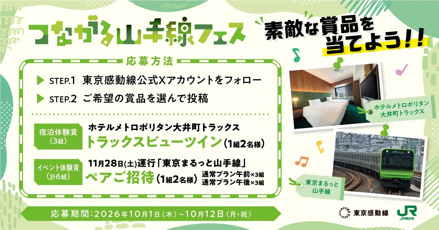 つながる山手線フェス 素敵な商品を当てよう!!