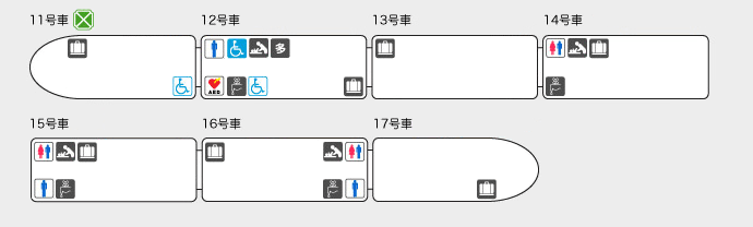 車両設備／座席イメージ