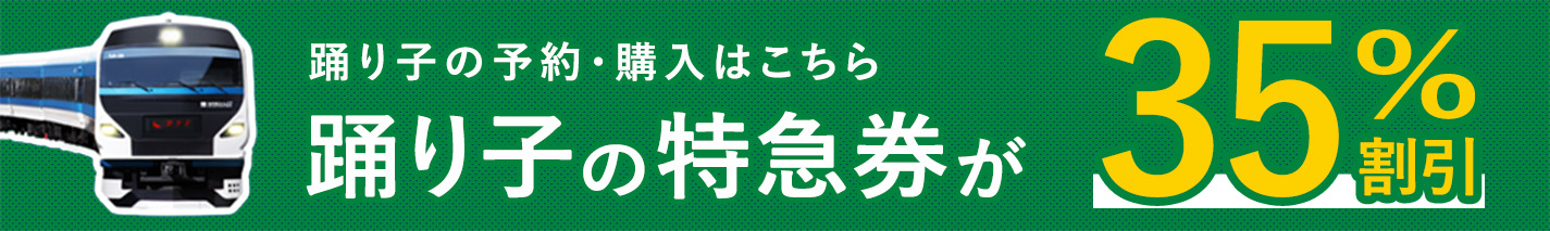 「えきねっと」会員限定！　踊り子の特急券が35%割引