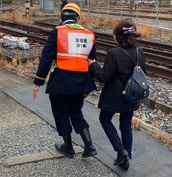 降車後のご案内　イメージ