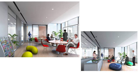 Rendering of Winter Garden (area where windows can be opened)