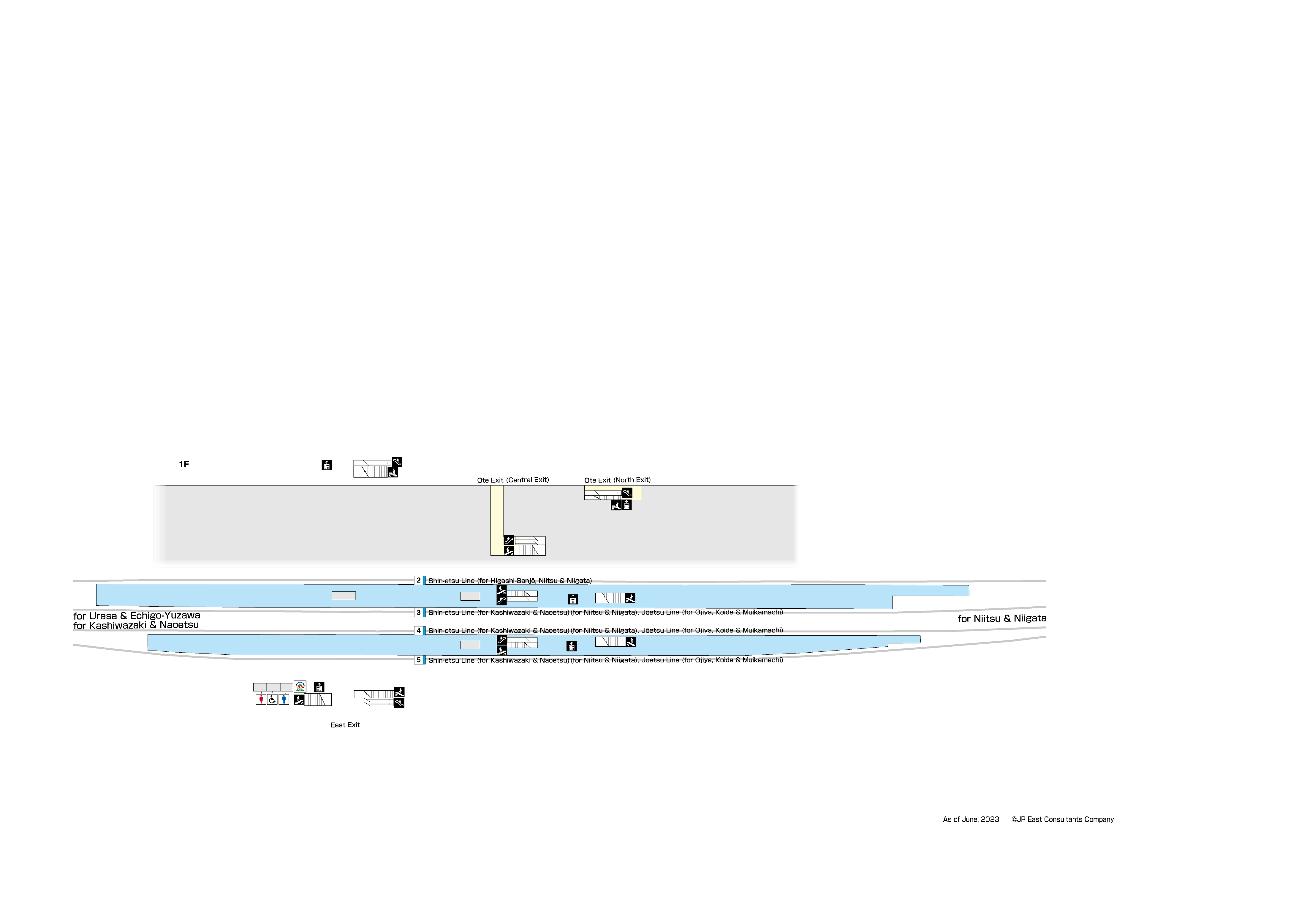 Nagaoka Station 1FMap