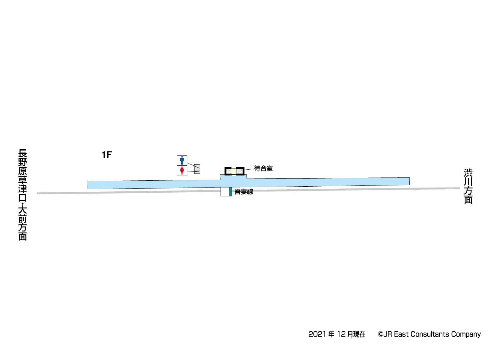 市城駅　1F構内図