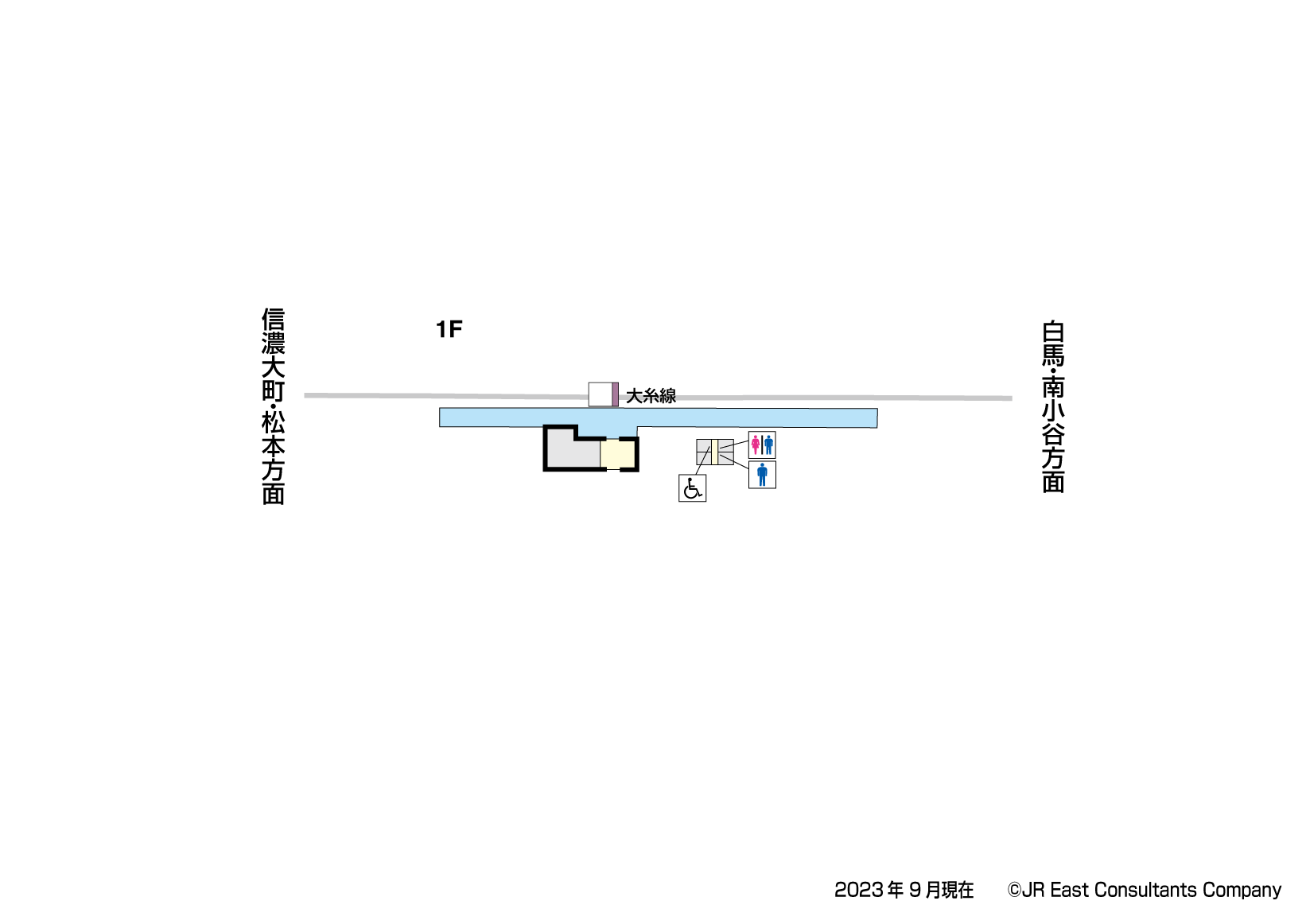 海ノ口駅　1F構内図