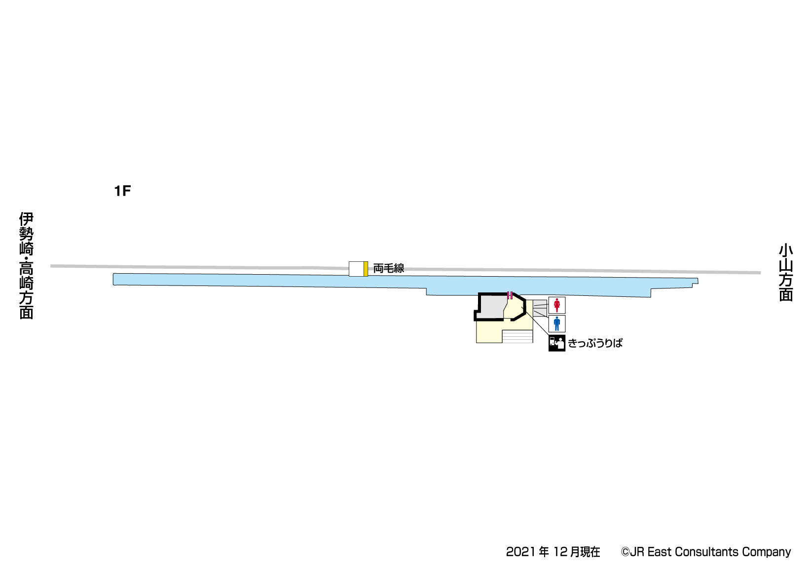 大平下駅　1F構内図