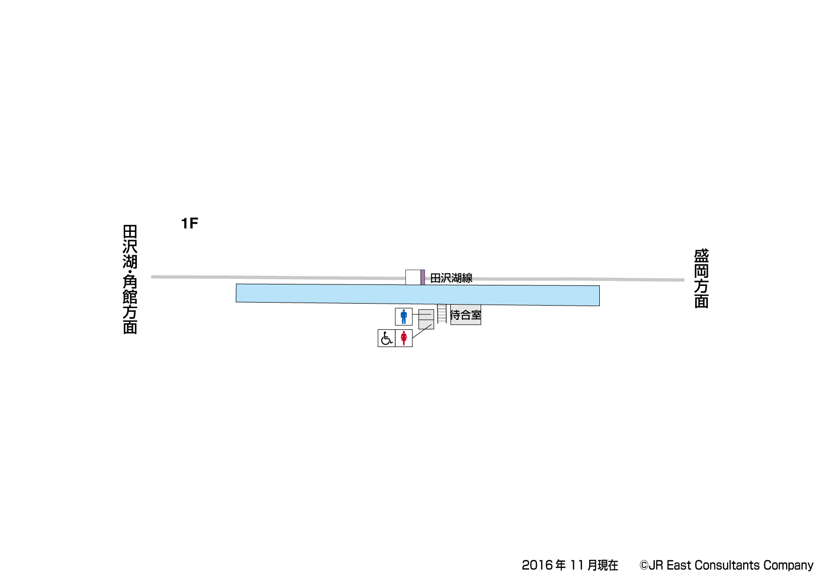 春木場駅　1F構内図