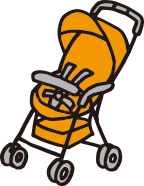 ベビーカーイラスト