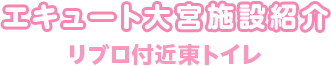 エキュート大宮施設紹介 リブロ付近東トイレ