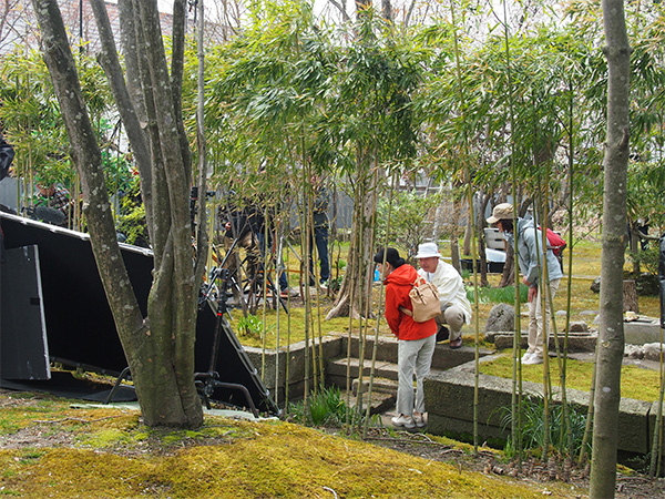 「やませ蔵美術館」での撮影風景