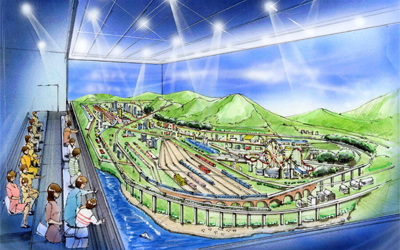模型鉄道ジオラマ展示イメージ