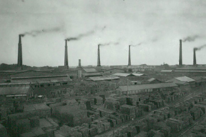 明治41（1908）年ごろの日本煉瓦製造株式会社の写真