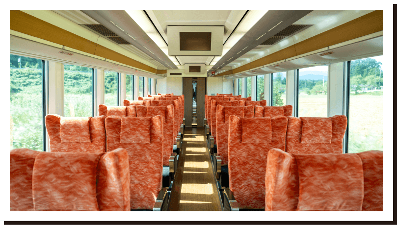 ひなび　車内