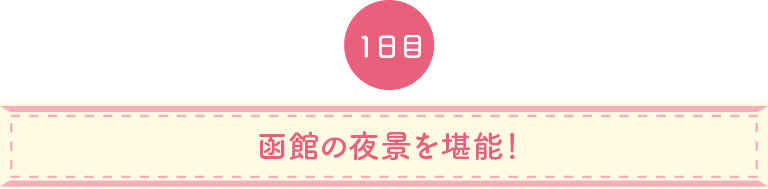 函館の夜景を堪能！