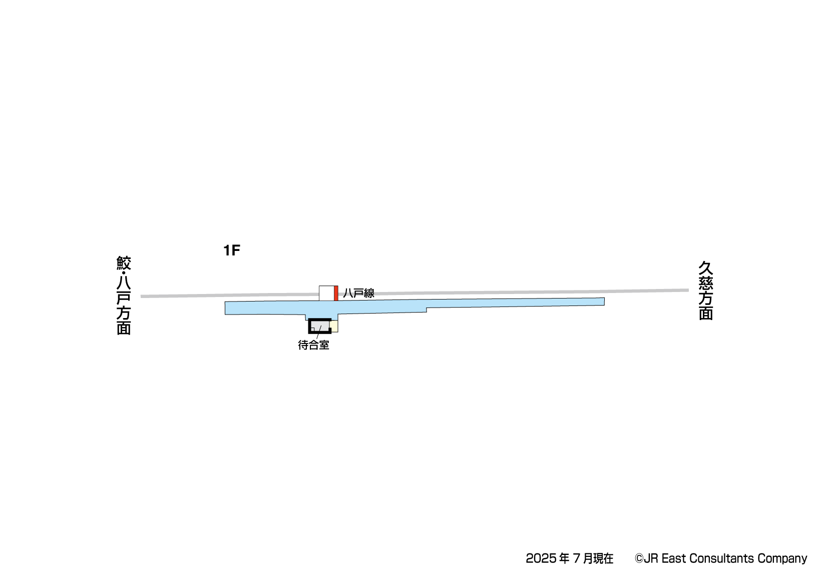 陸中中野駅　1F構内図