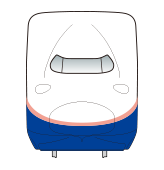 現在のカラーリング「飛雲 (白)」「紫苑 (青)」「朱鷺 (ピンク)」