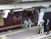 鳴子温泉駅にて撮影