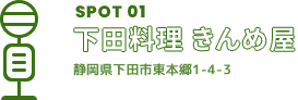 SPOT01 きんめ屋 静岡県下田市東本郷1-4-3