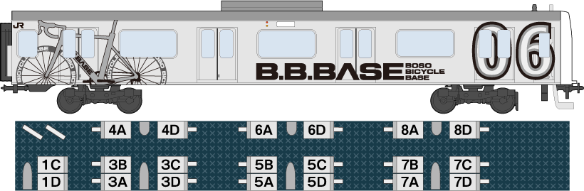 編成図:6号車(20人)